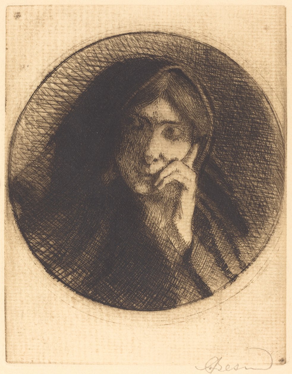 Madame Aman Jean, 1898. af Paul Albert Besnard
