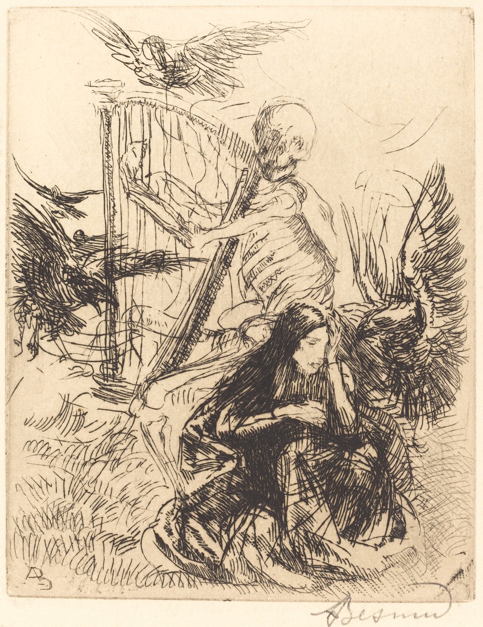 Musiker Musiker, 1900. af Paul Albert Besnard