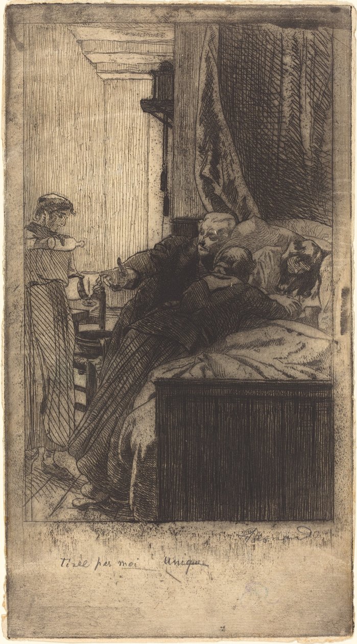 Sygdom La Maladie, 1884. af Paul Albert Besnard