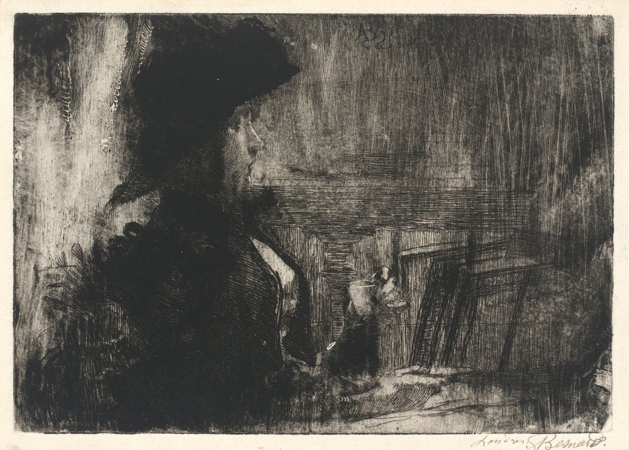 The Cup of Tea, 1883. af Paul Albert Besnard