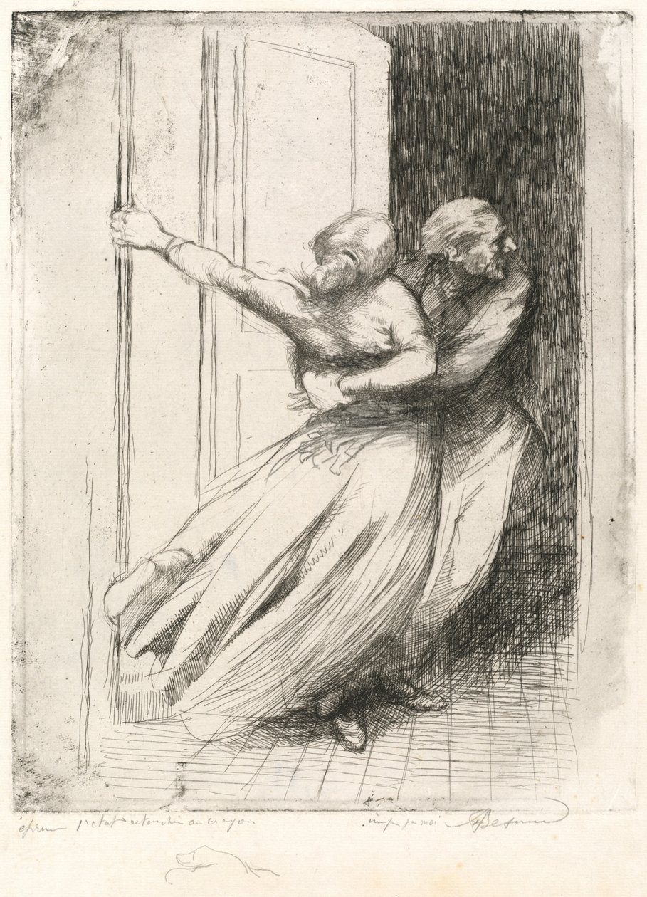 Voldtægten Le Viol, ca. 1886. af Paul Albert Besnard