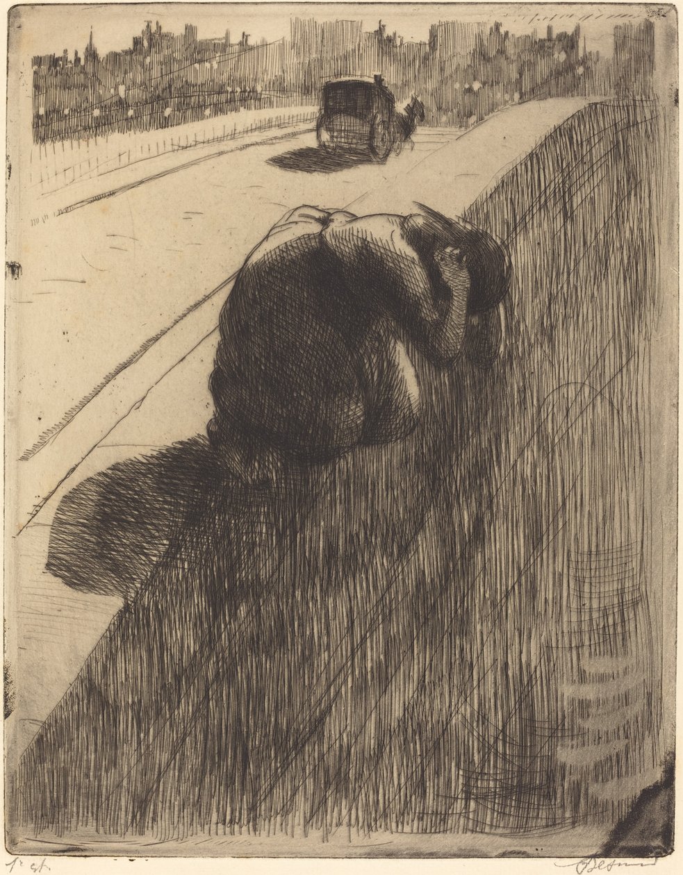 Selvmordet Le Suicide, ca. 1886. af Paul Albert Besnard