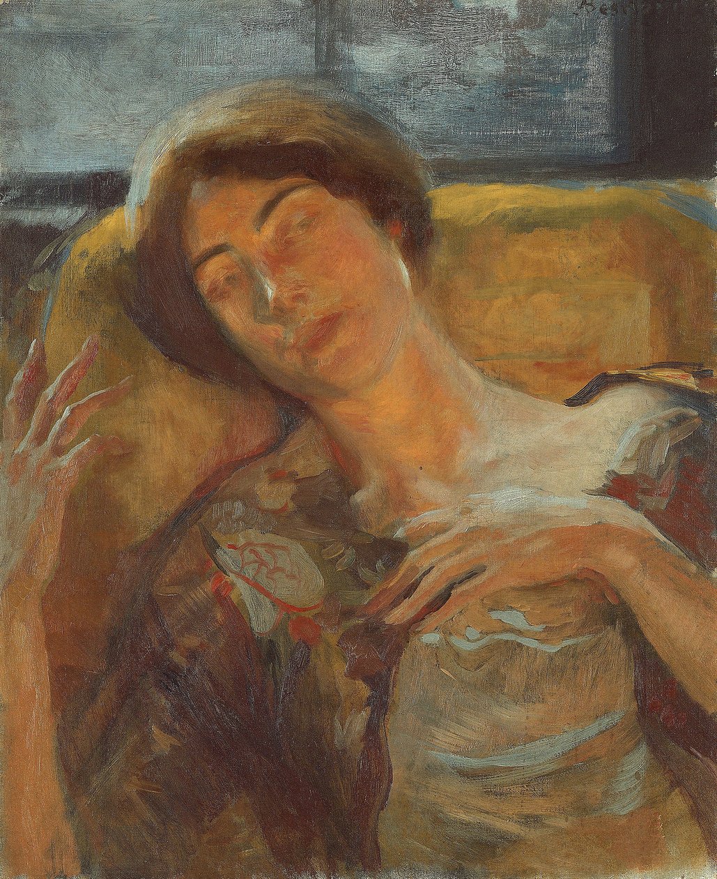 Kvindehoved, ca. 1890 af Paul Albert Besnard