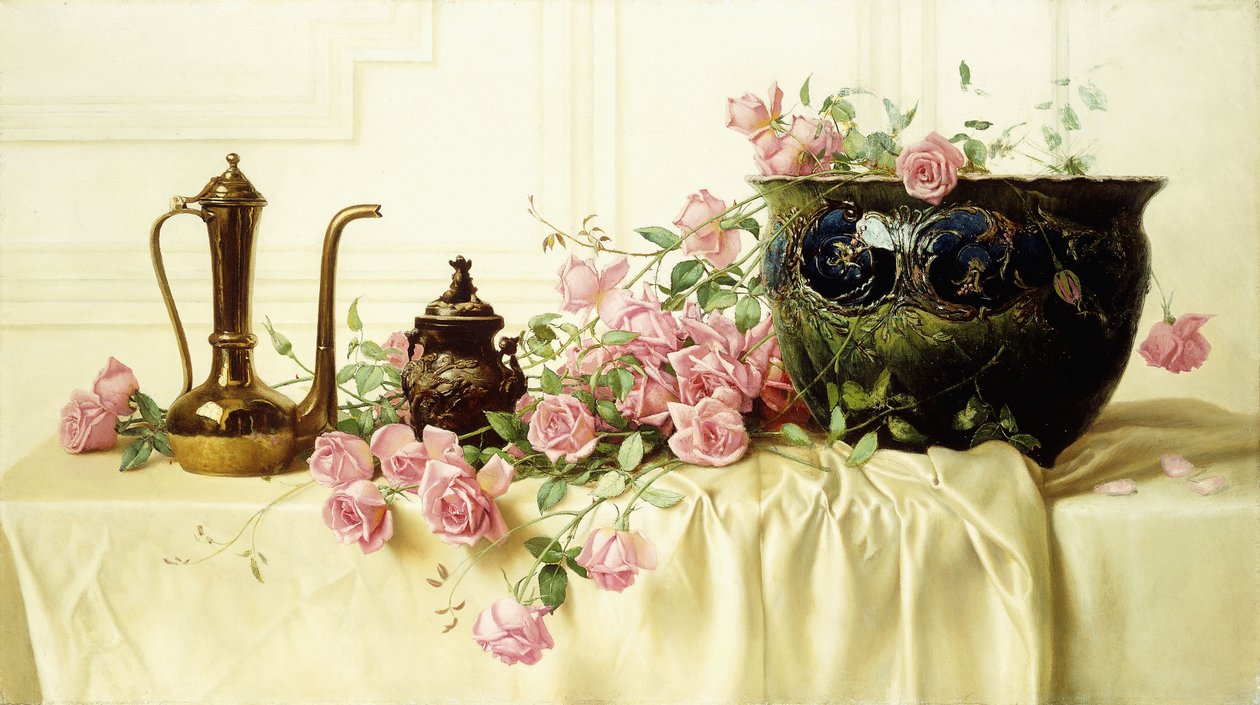 lyserøde roser, af Paul Alfred de Curzon