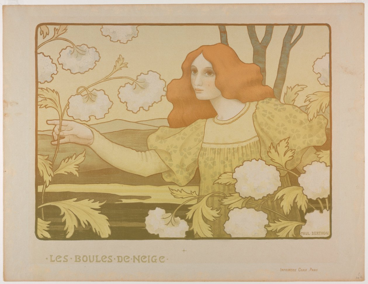Snowballs, ca. 1900 (farvelitografi) af Paul Berthon