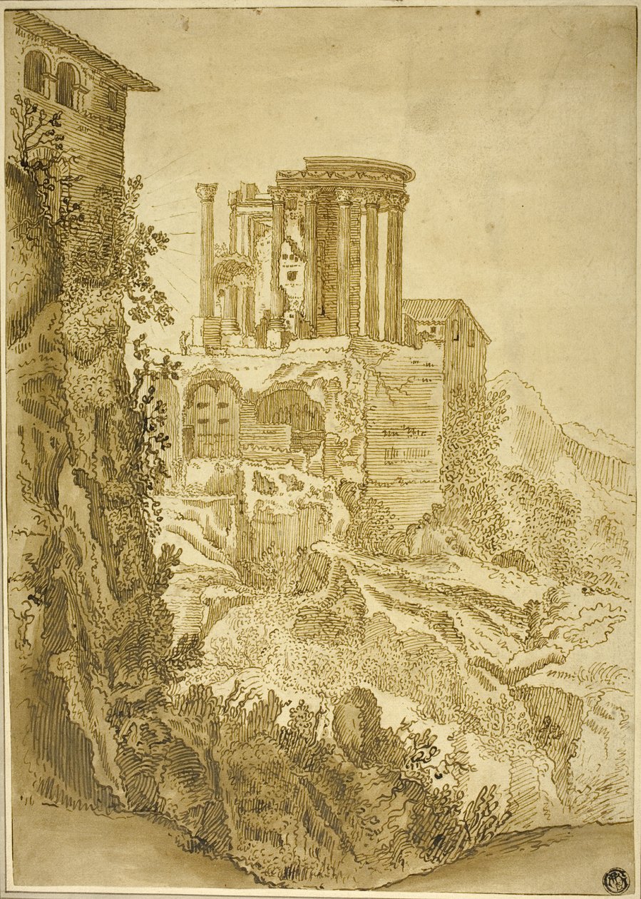 Vesta-templet, Tivoli af Paul Bril