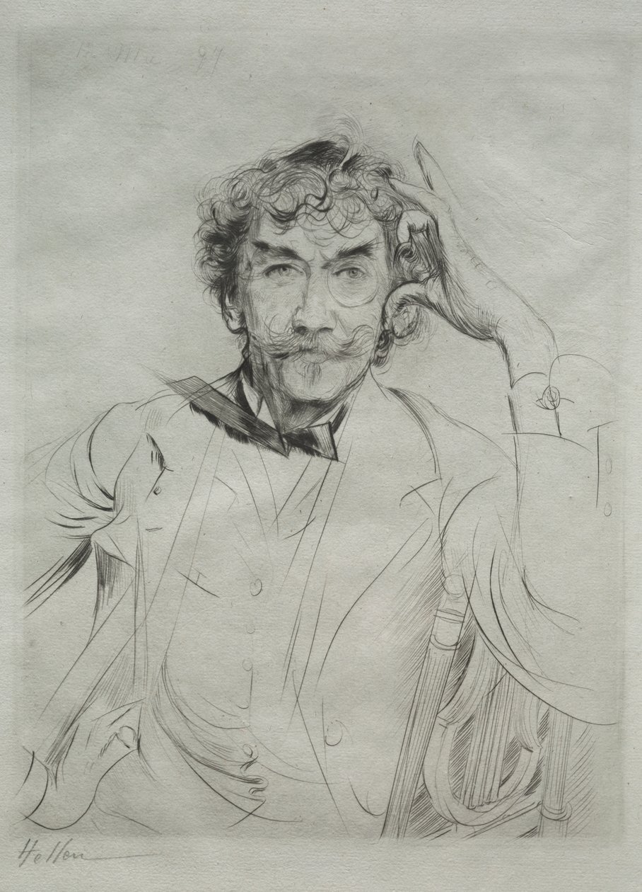 James MacNeill Whistler af Paul Cesar Helleu