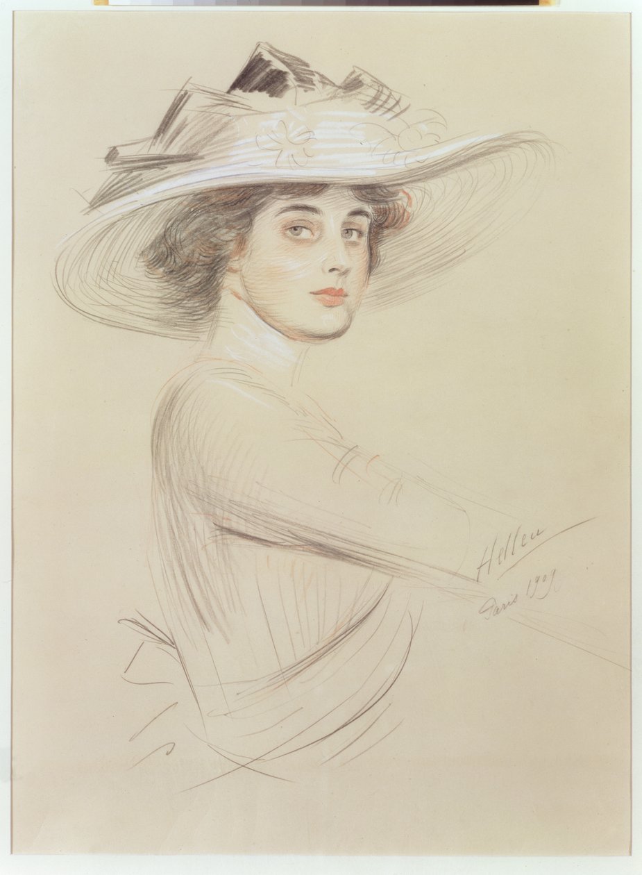 Portræt af en kvinde, 1909 af Paul Cesar Helleu