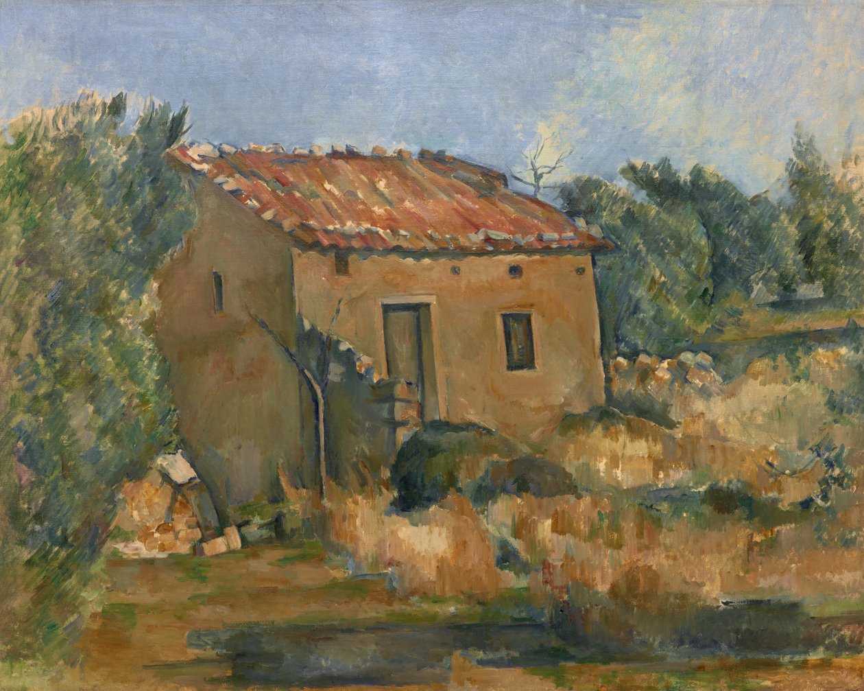 Forladt hus nær Aix-en-Provence af Paul Cézanne