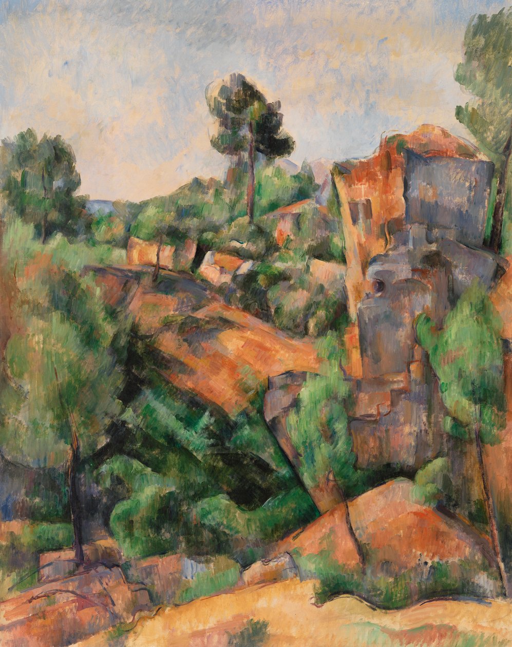 Bibemus Quarry, ca. 1895 (olie på lærred) af Paul Cézanne
