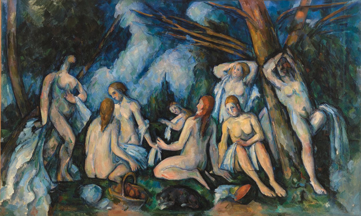 Store Badegæster af Paul Cézanne