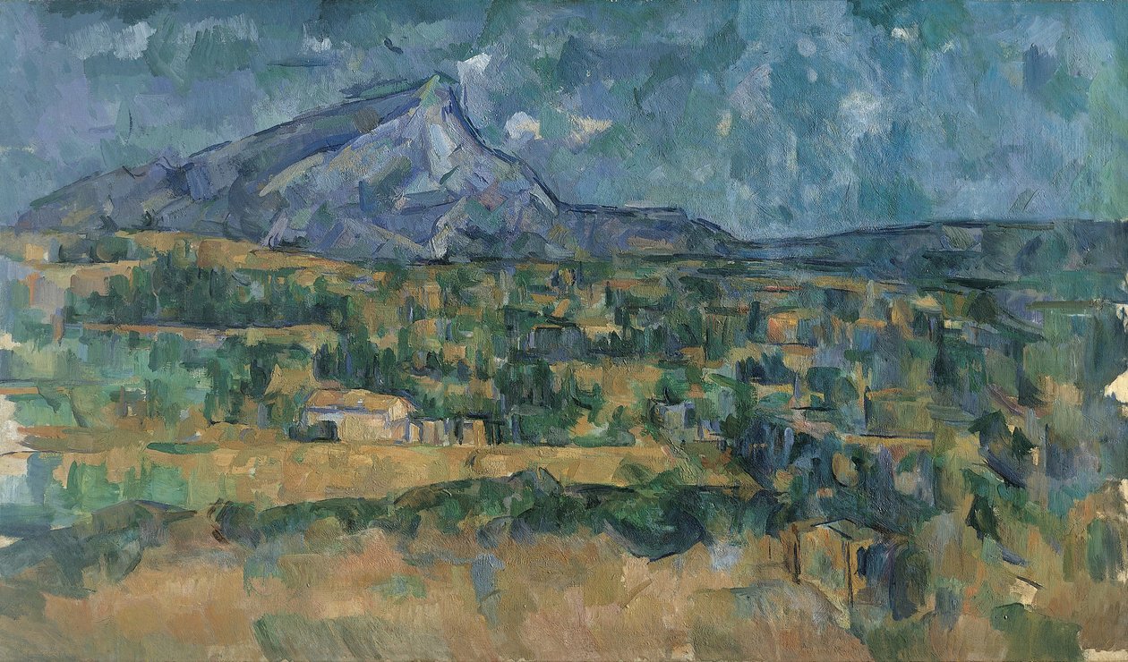 Mont Sainte-Victoire, ca. 1902-06 (olie på lærred) af Paul Cézanne