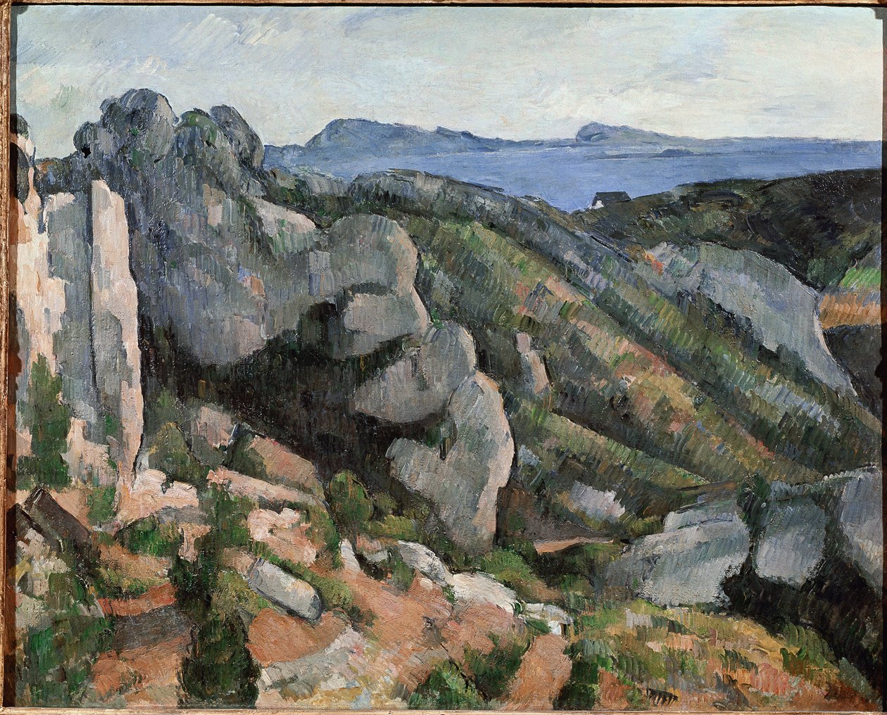 Rocks at the Estaque (olie på lærred af Paul Cézanne