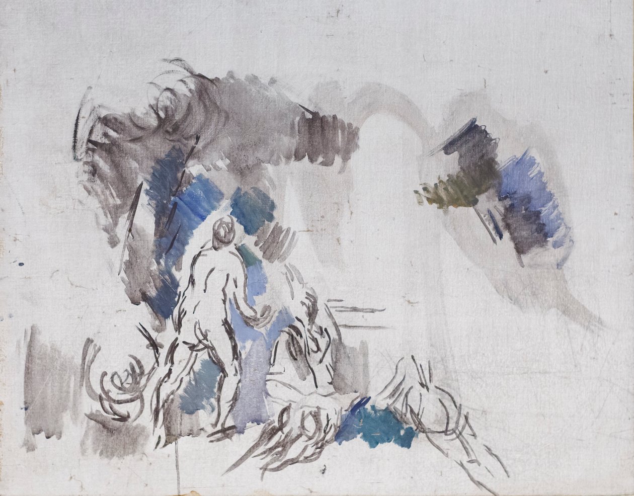 Skitse af badende af Paul Cézanne