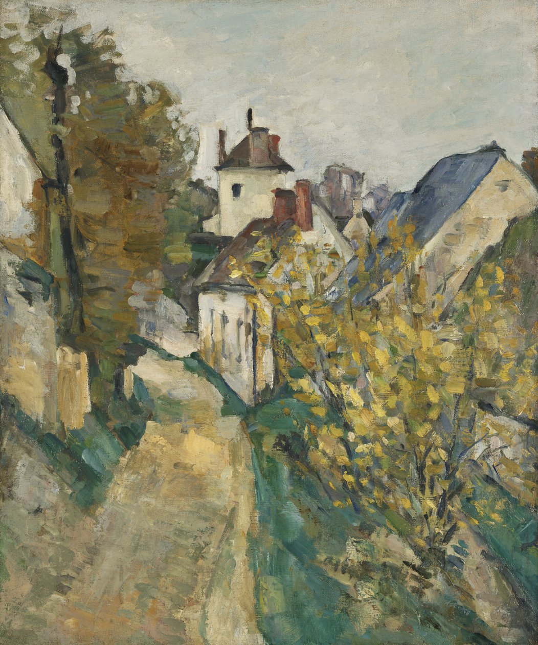 Dr. Gachets hus i Auvers-sur-Oise af Paul Cézanne