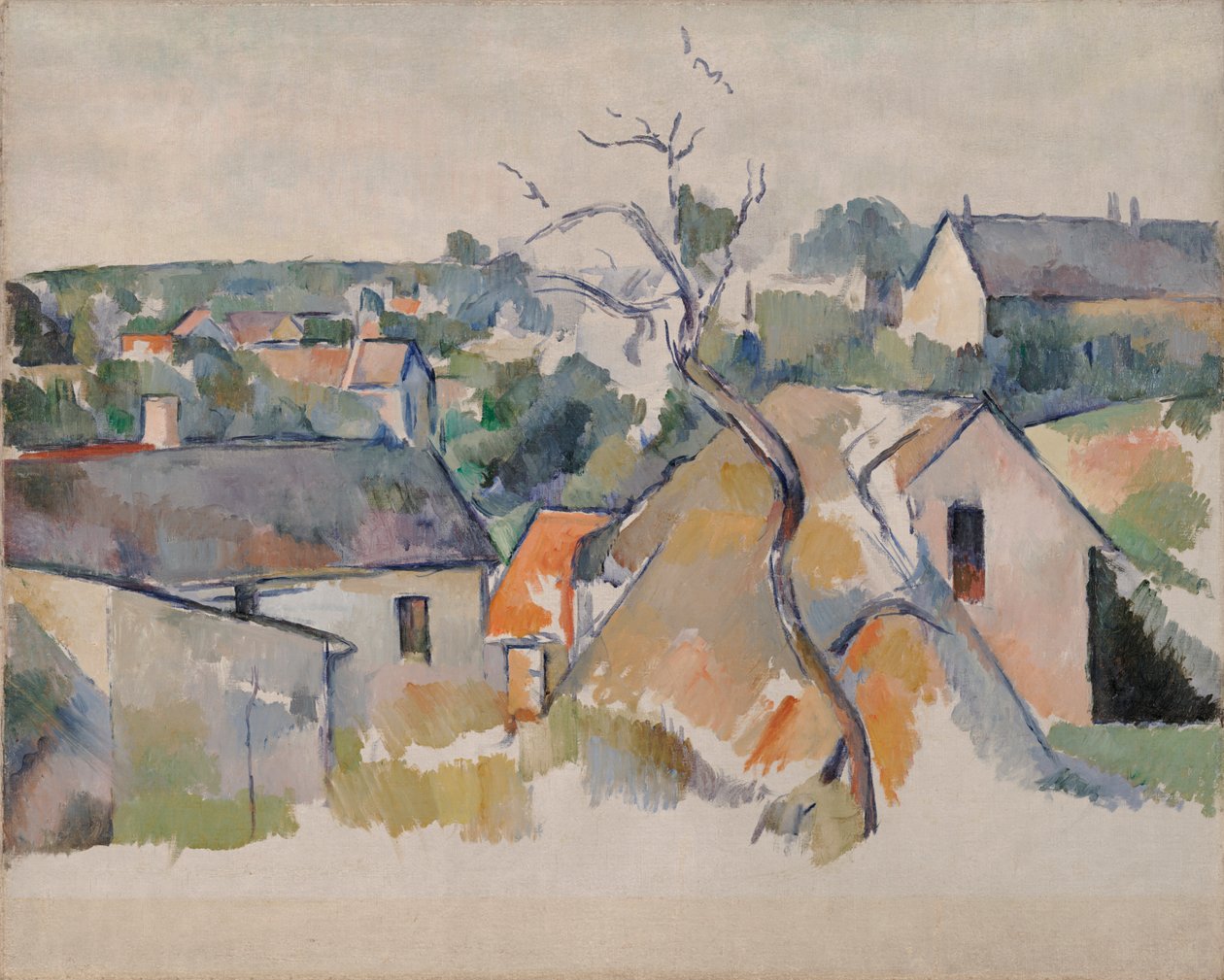The Rooftops, ca. 1898 (olie på lærred) af Paul Cézanne