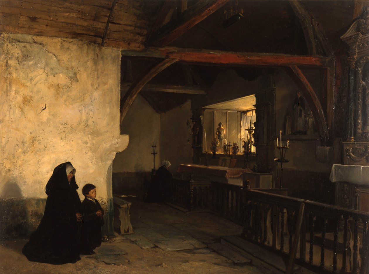Et fiskerkapel nær Plouha af Paul Chardin