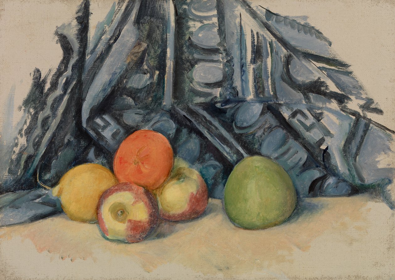 Æbler og Klæde af Paul Cézanne
