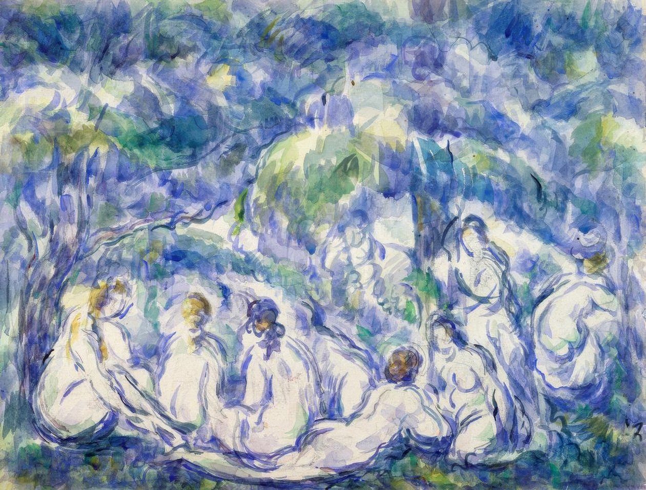Badende af Paul Cézanne