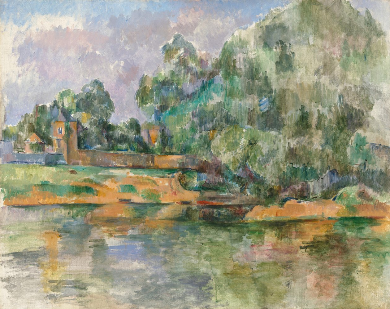 Seinen ved Médan af Paul Cézanne