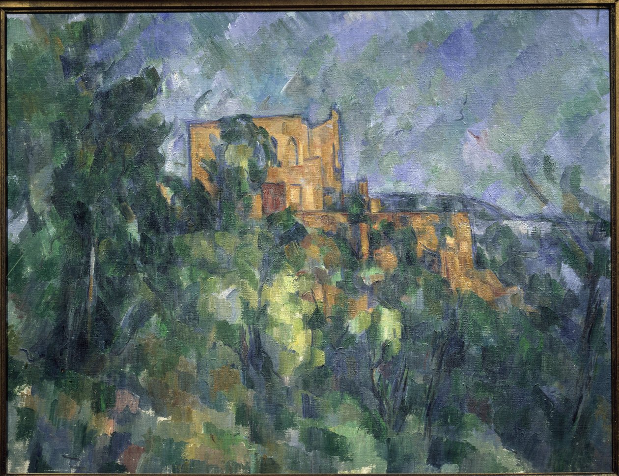 Chateau noir - Olie på lærred af Paul Cézanne