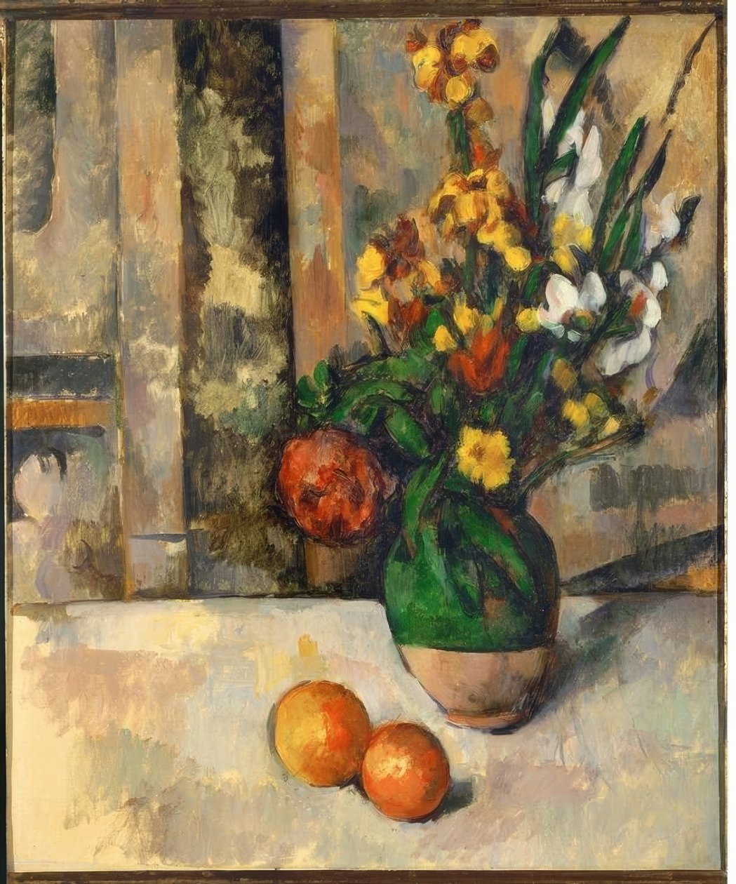 Cézanne, vase med æbler / 1883–87 af Paul Cézanne