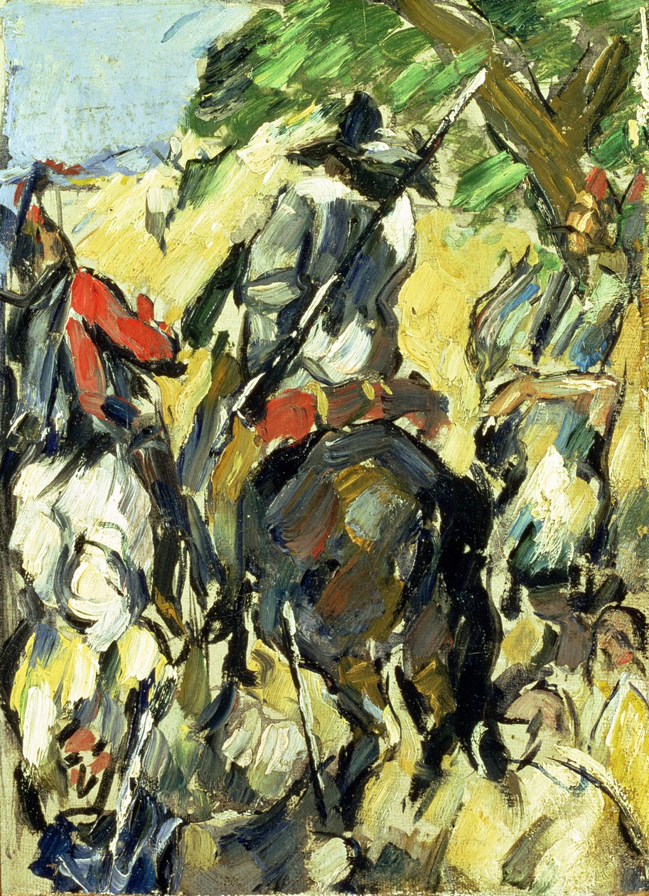Don Quixote, Udsigt bagfra, ca. 1875 af Paul Cézanne