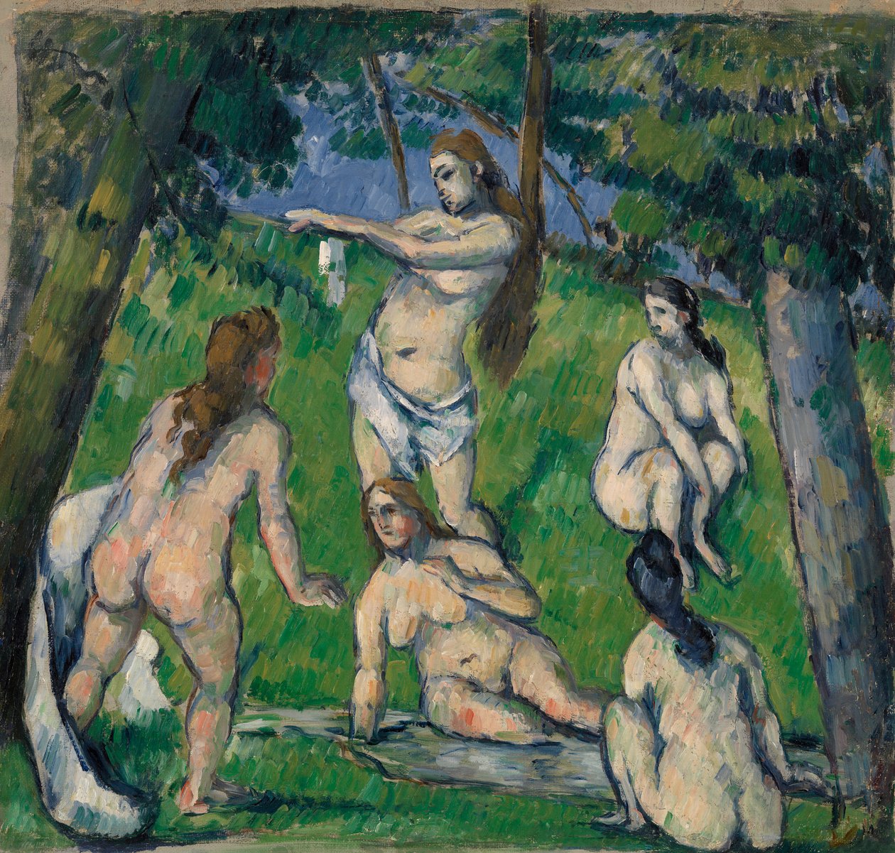 Fem Badende af Paul Cézanne