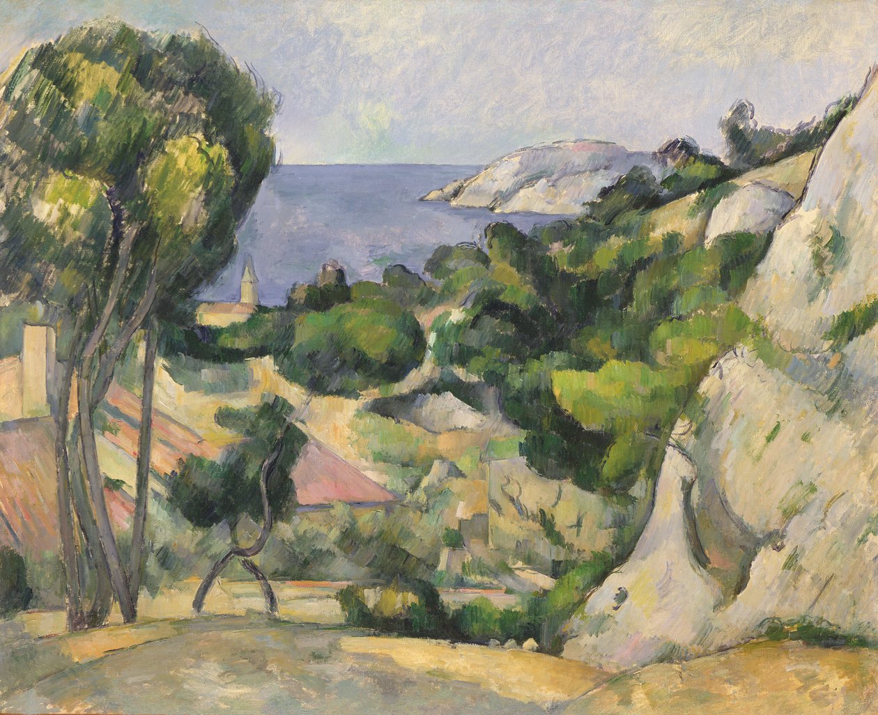 LEstaque, 1879-83 af Paul Cézanne