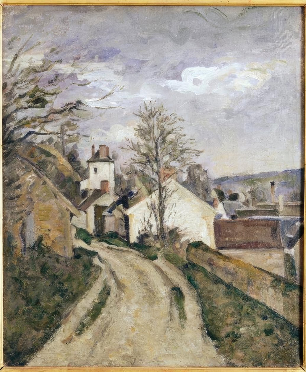 Doktor Gachets hus i Auvers af Paul Cézanne