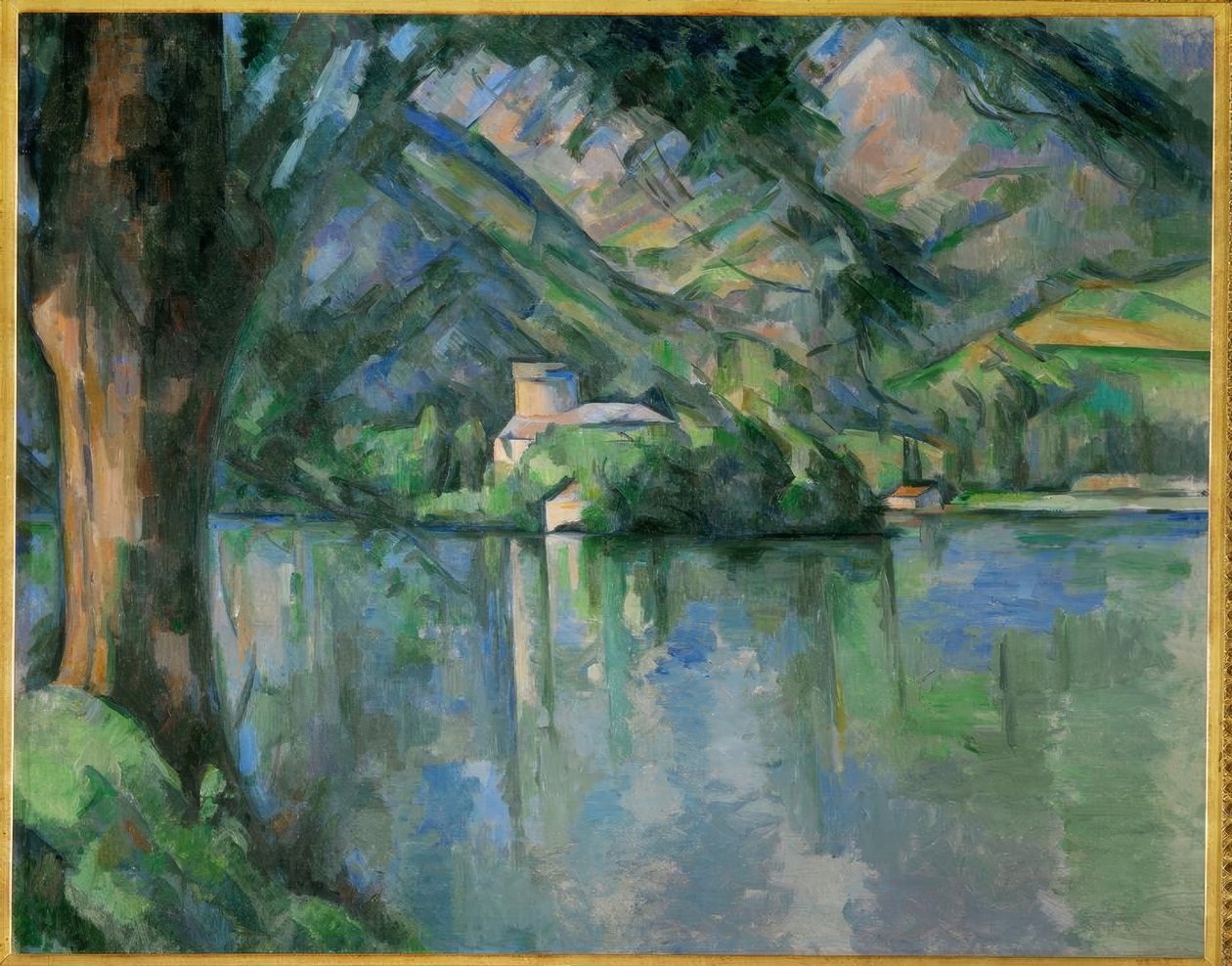 Annecy-søen af Paul Cézanne