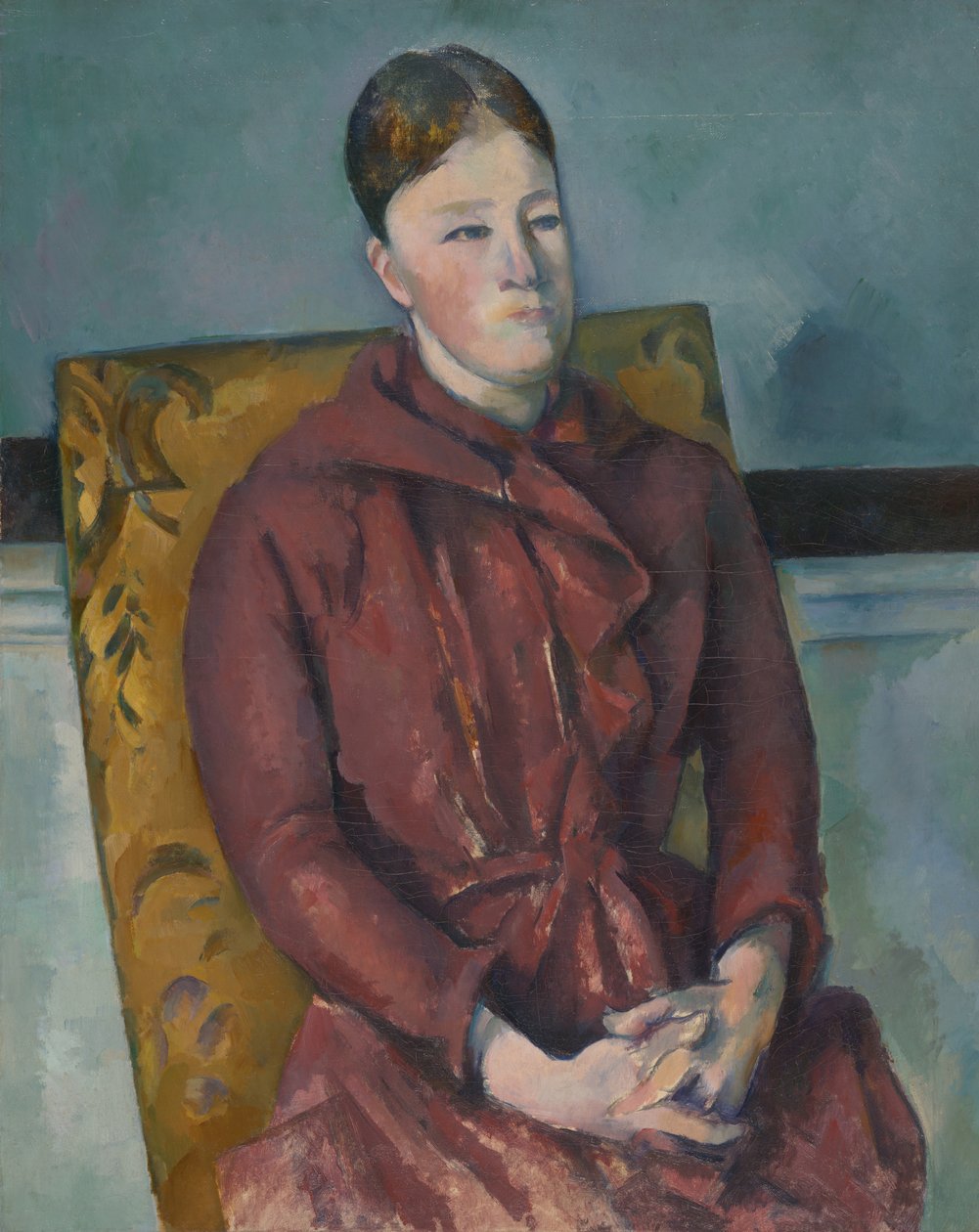 Madame Cézanne i en gul stol, 188890. af Paul Cézanne