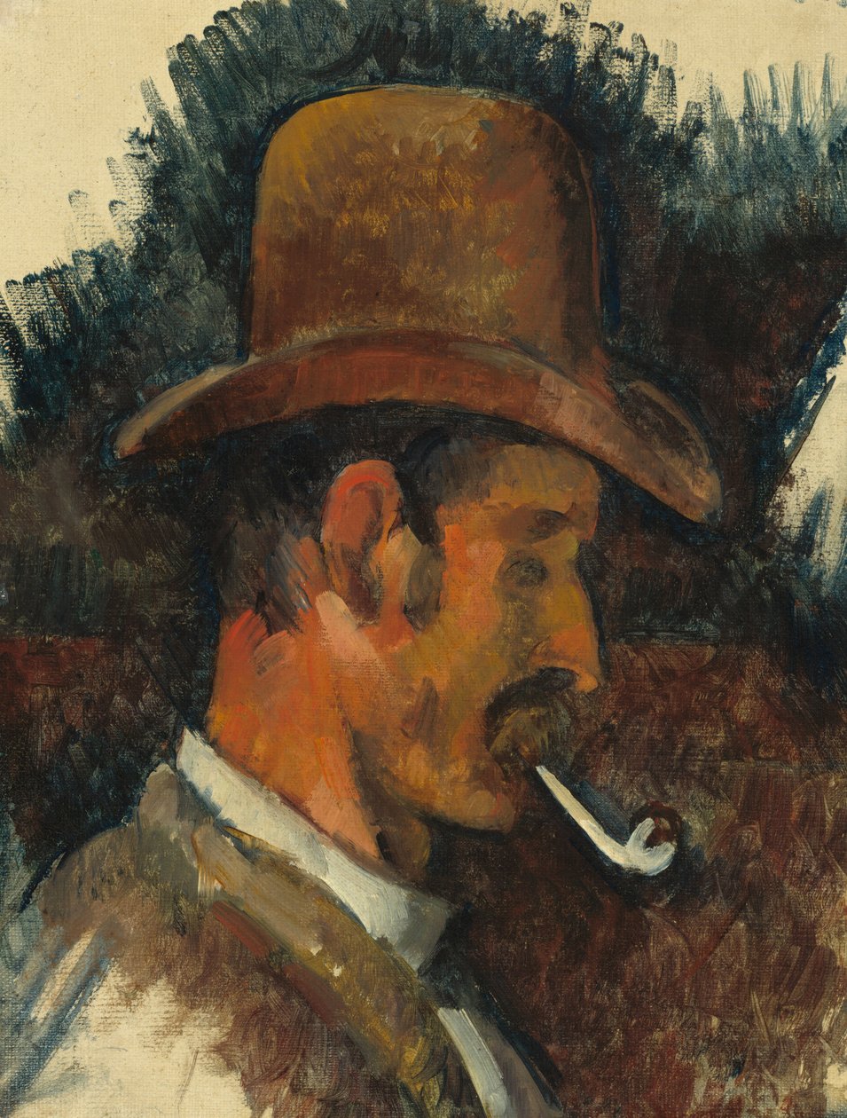 Mand med rør af Paul Cézanne