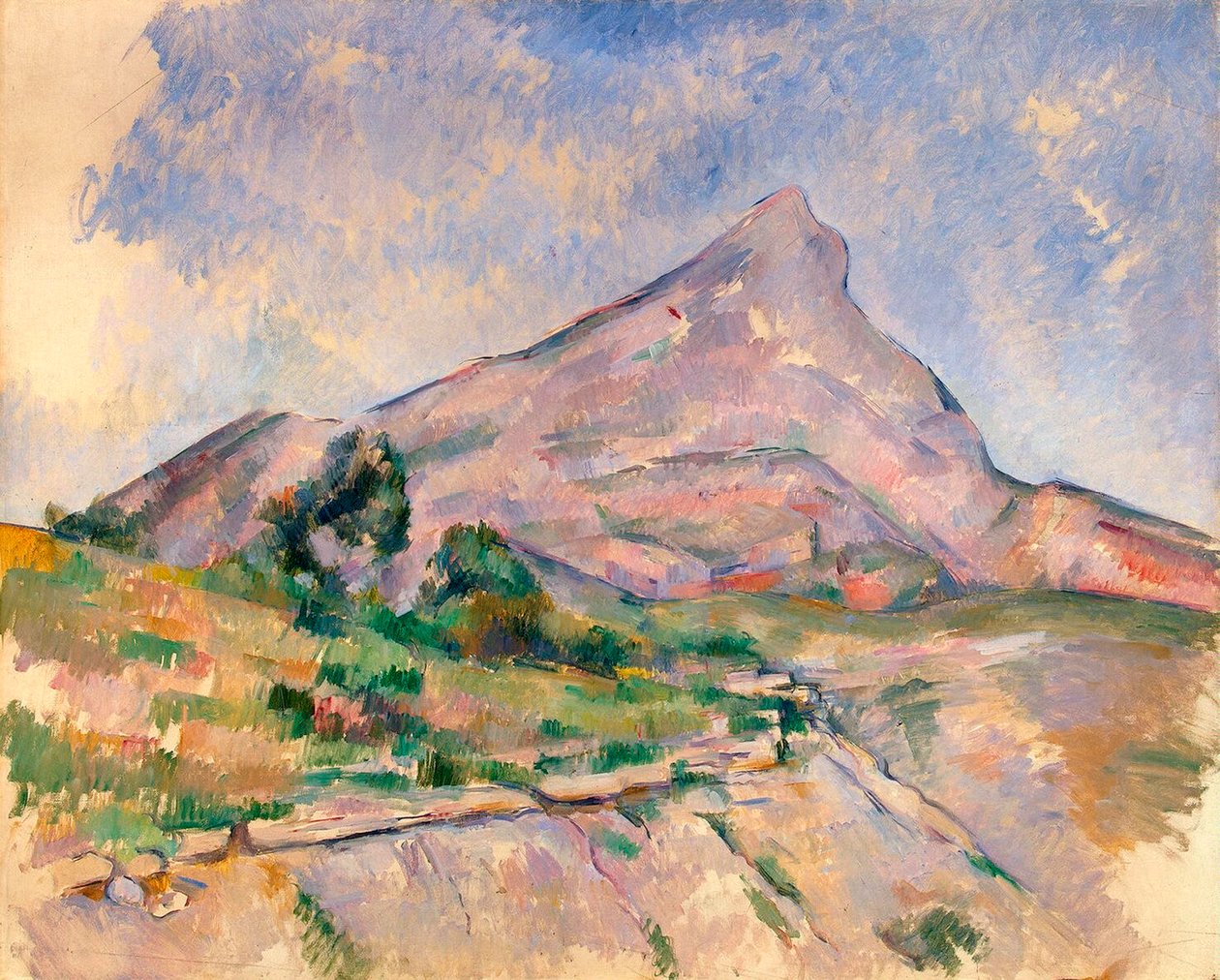 Mount Sainte-Victoire, 1897-1898. af Paul Cézanne