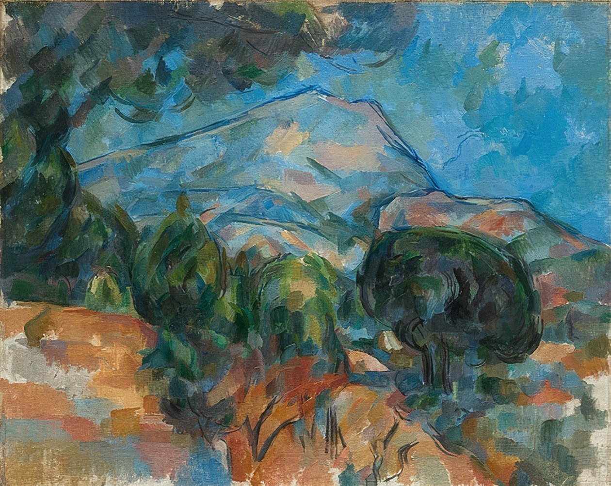 Mount Sainte-Victoire. Um 1904 af Paul Cézanne