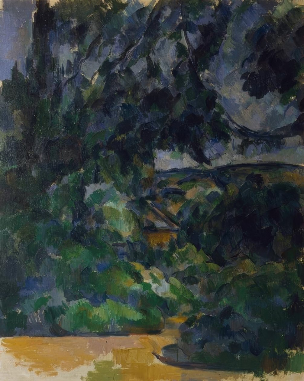 Blåt landskab af Paul Cézanne