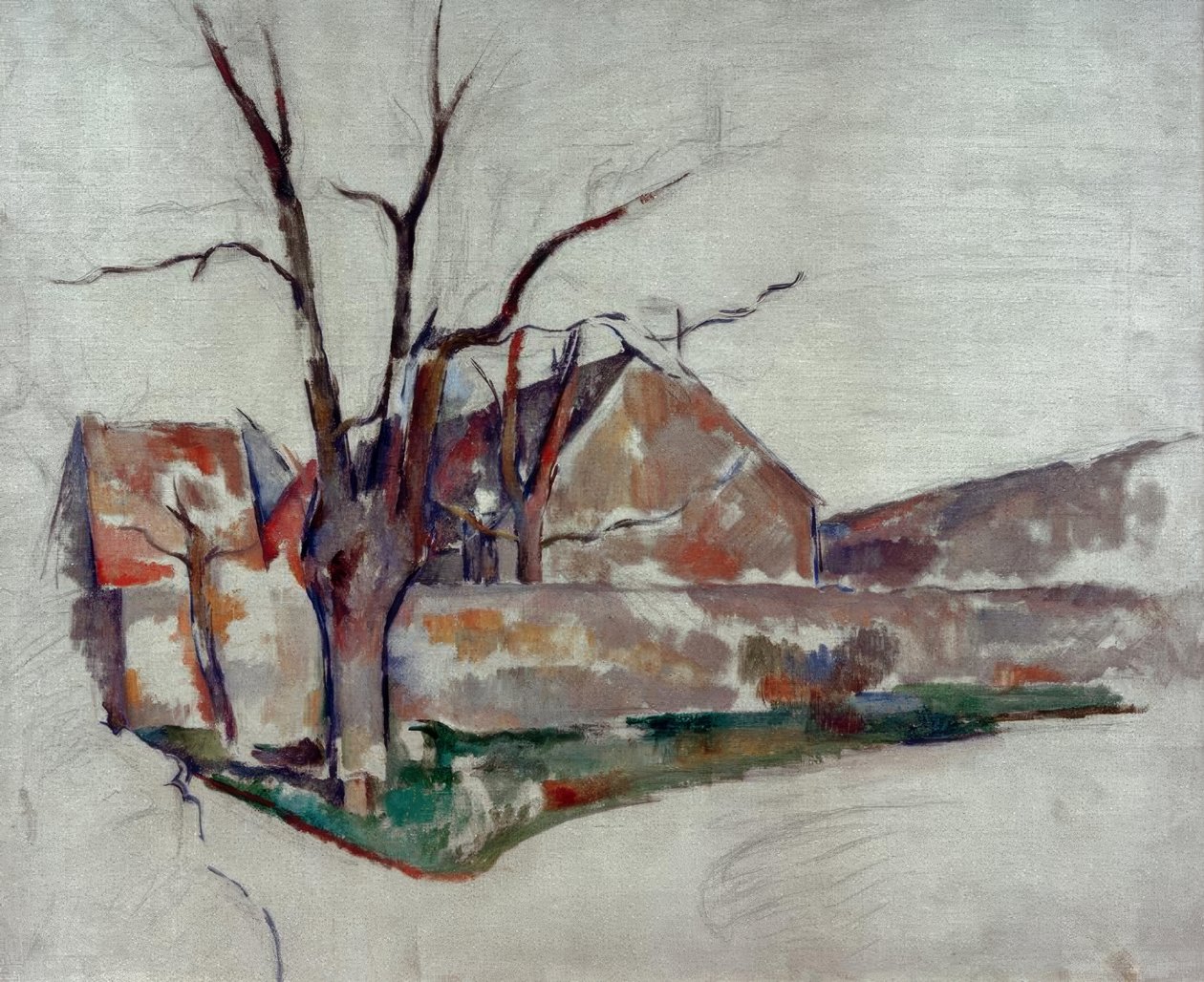 Vinterlandskab af Paul Cézanne