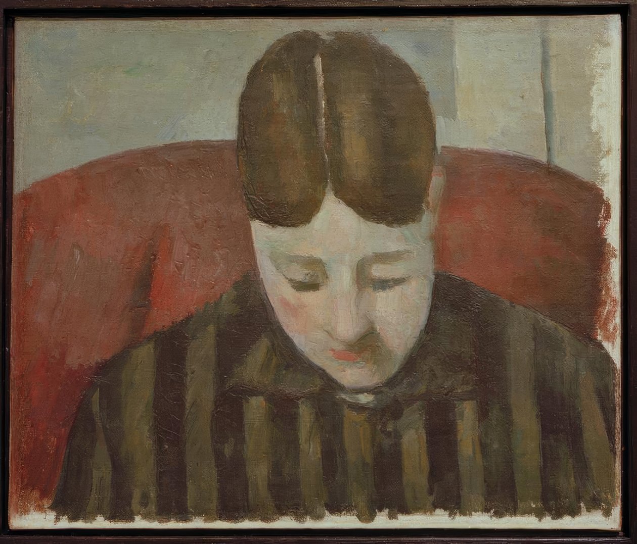 Portræt af Madame Cézanne af Paul Cézanne