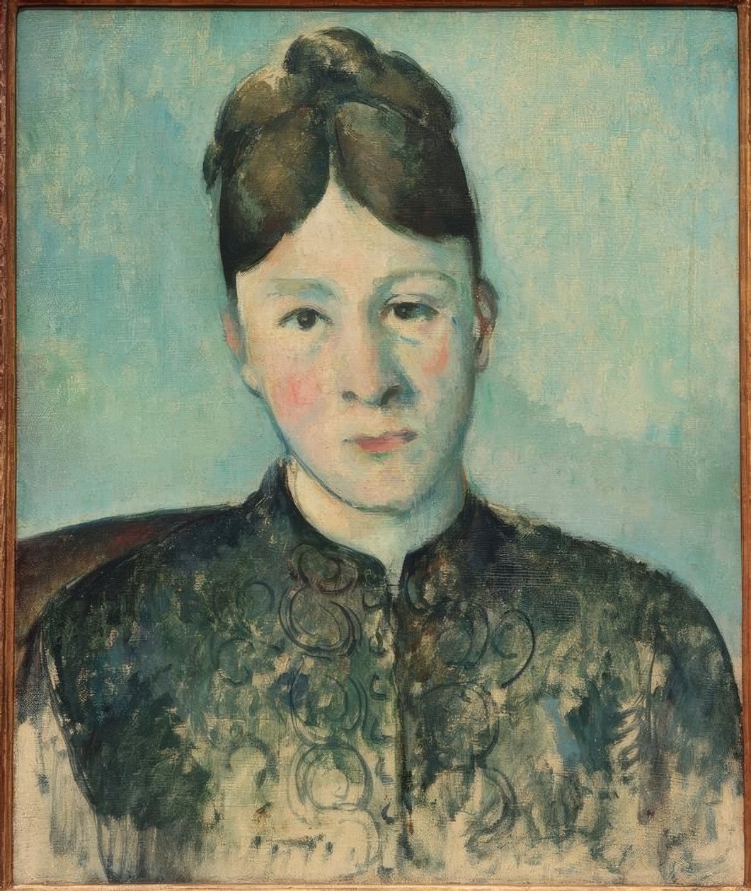 Portræt af Madame Cézanne af Paul Cézanne