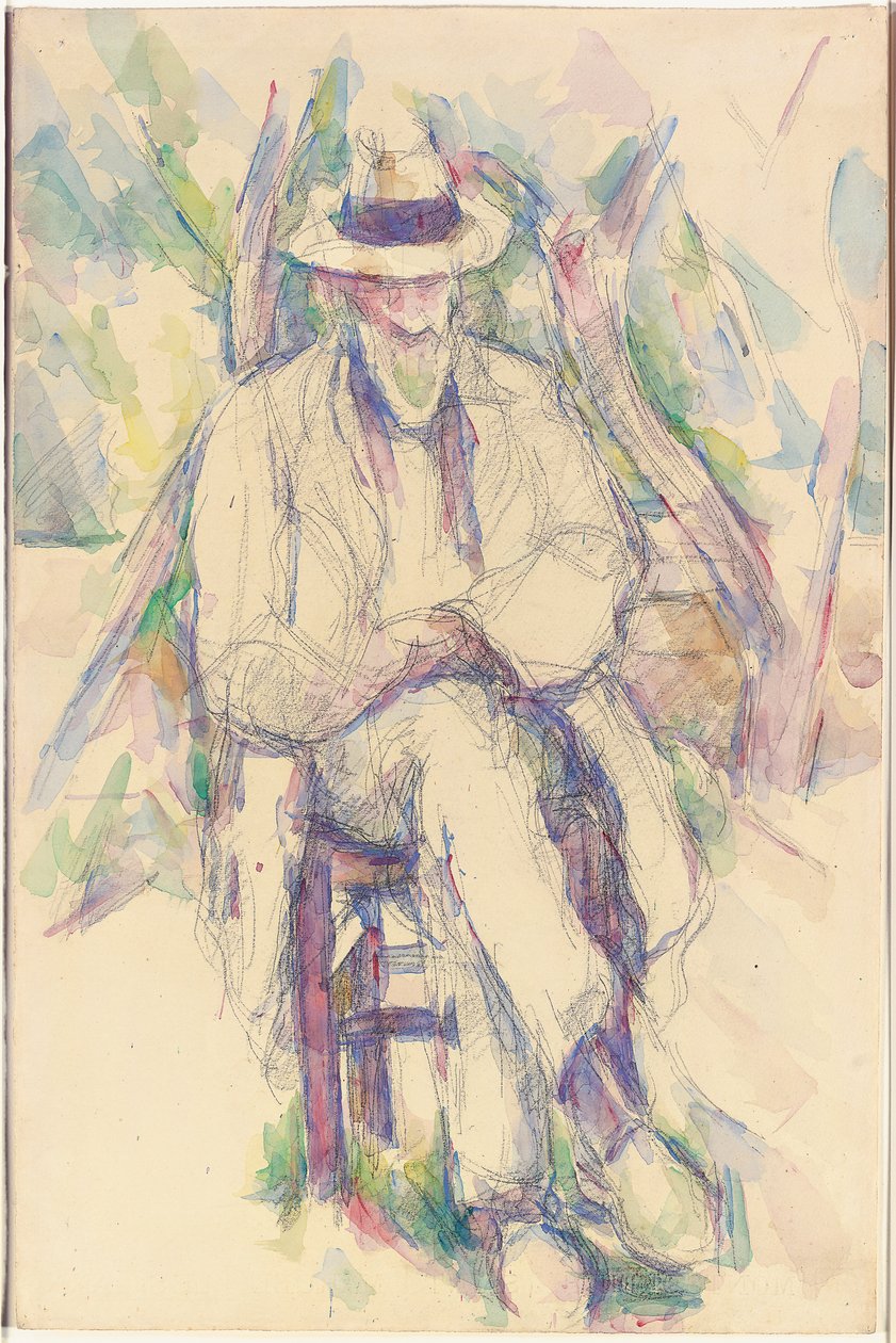 Portræt af Vallier, 1904-06 af Paul Cézanne