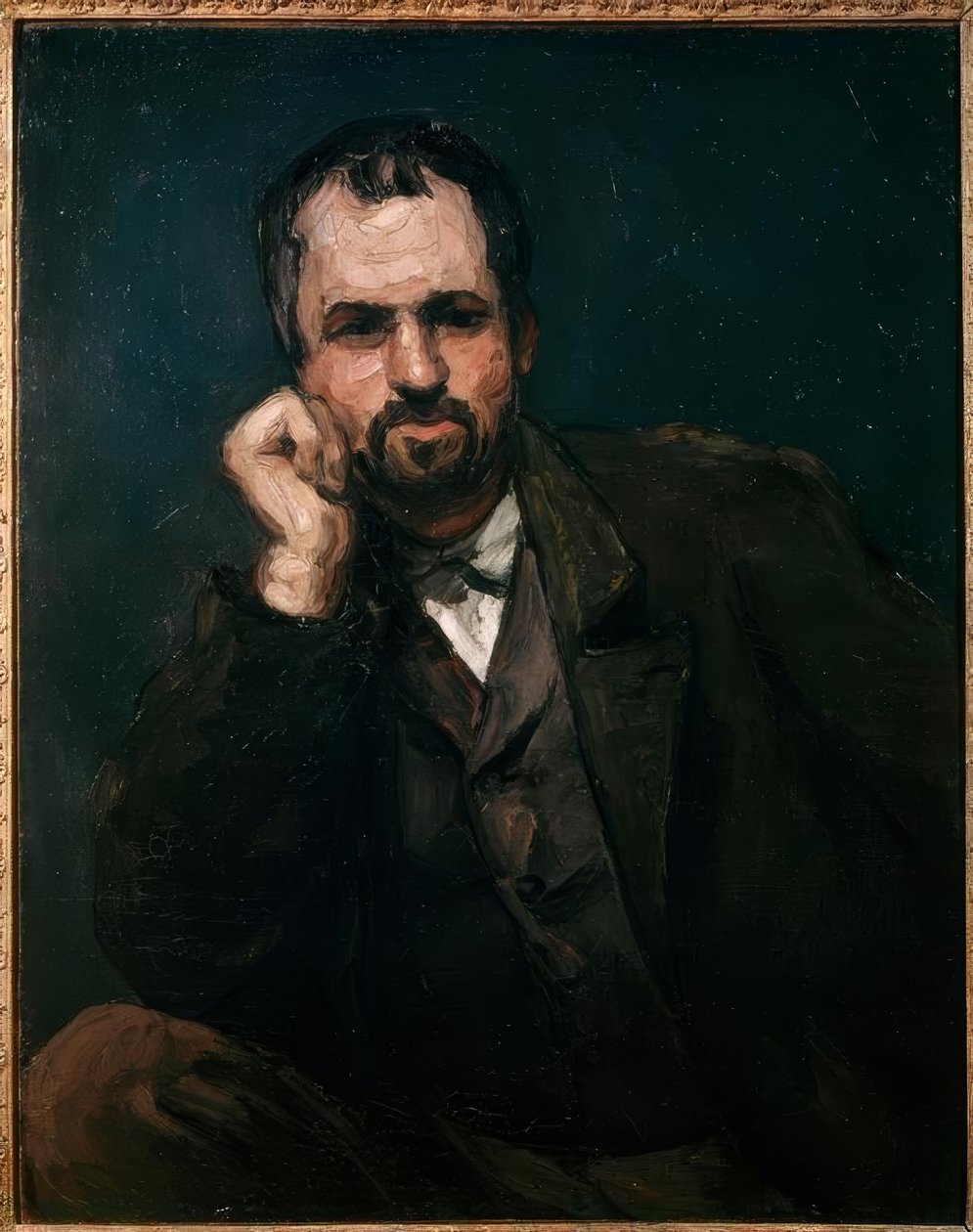 Portræt af en mand af Paul Cézanne