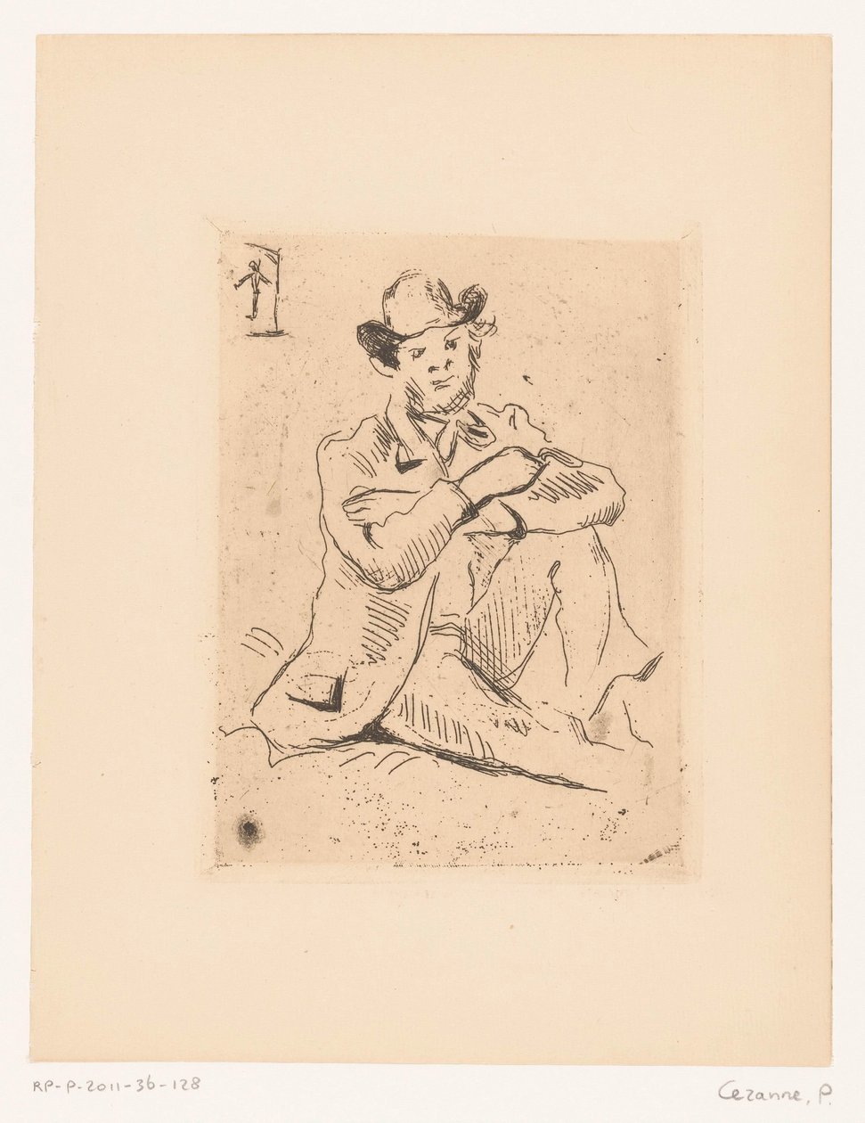 Portræt af Armand Guillaumin af Paul Cézanne