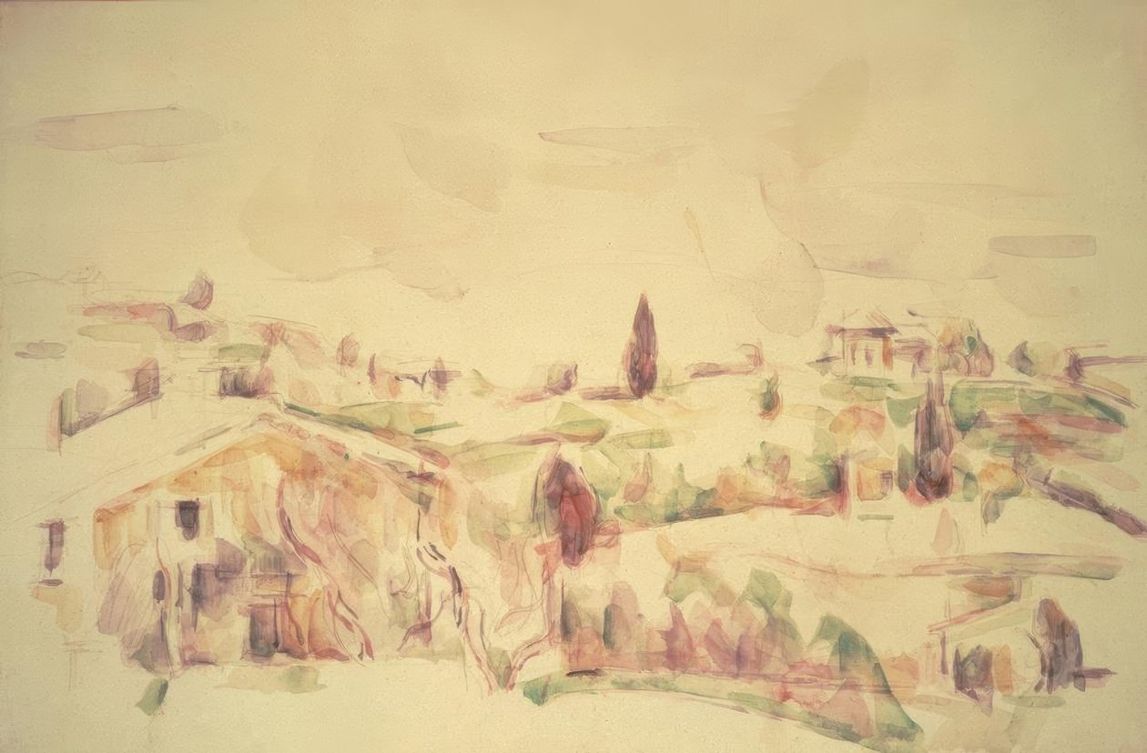 Provencalsk landskab af Paul Cézanne