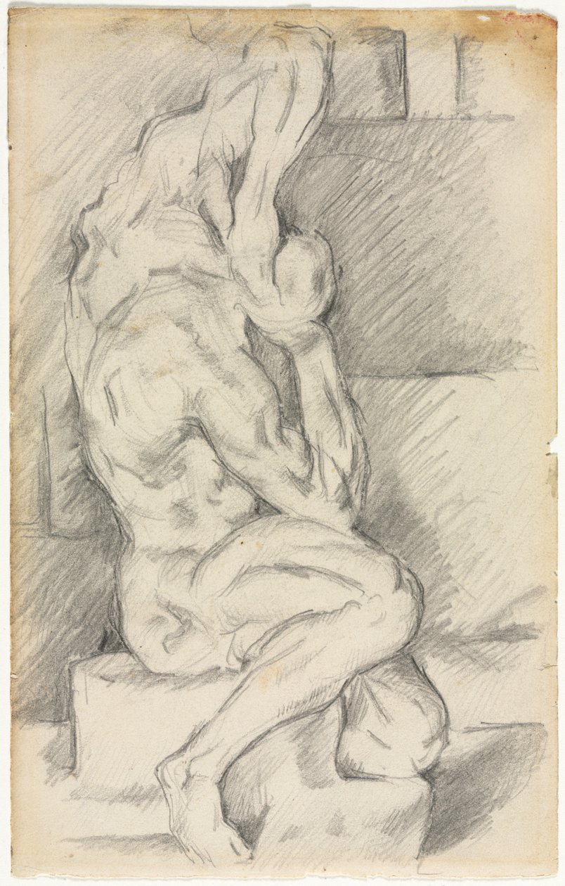 Skitse af anatomisk skulptur (recto) af Paul Cézanne
