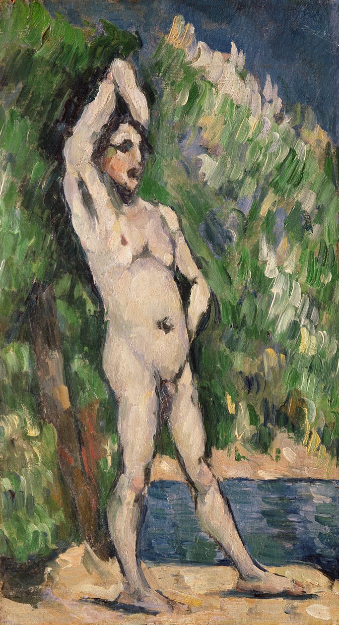 Stående nøgen af Paul Cézanne