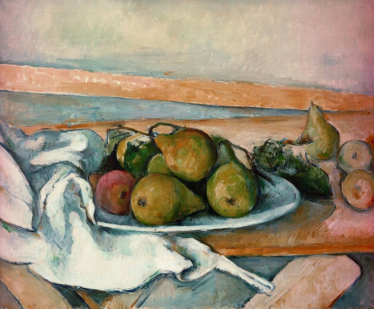 Stilleben med pærer af Paul Cézanne