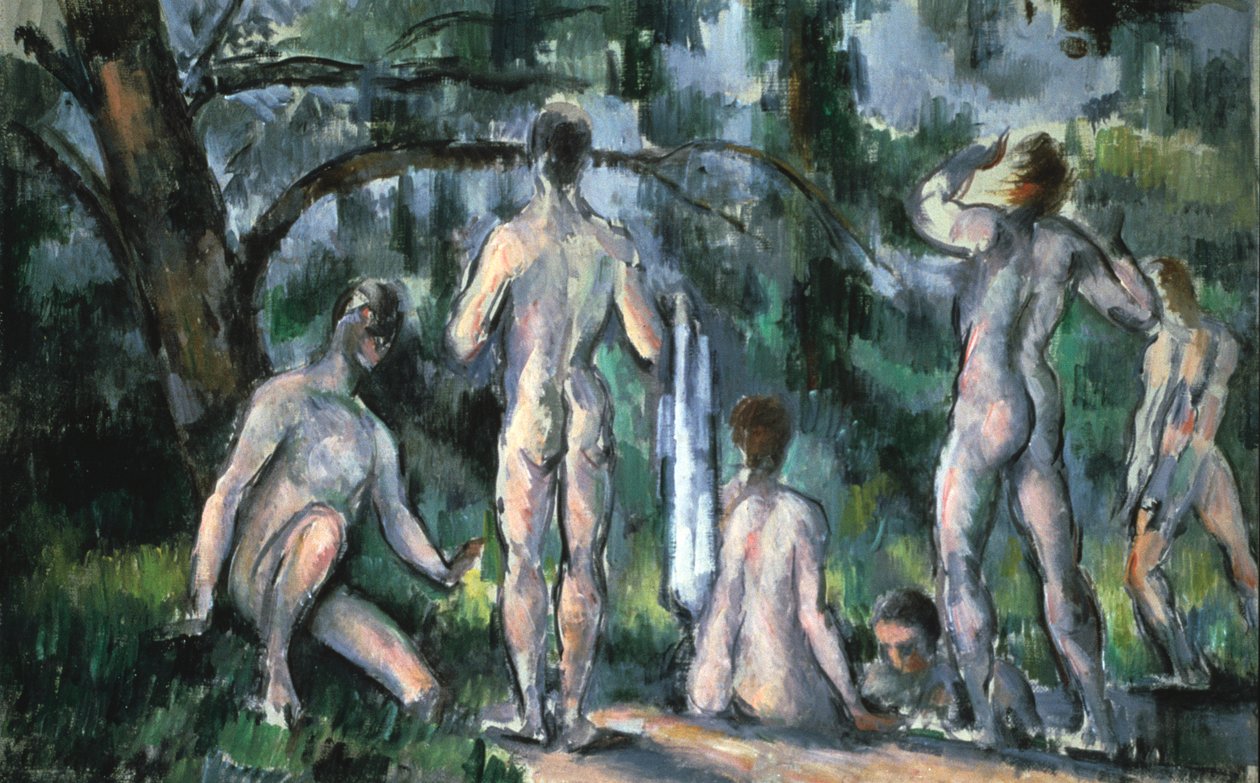 Studie af badende, 1890 af Paul Cézanne
