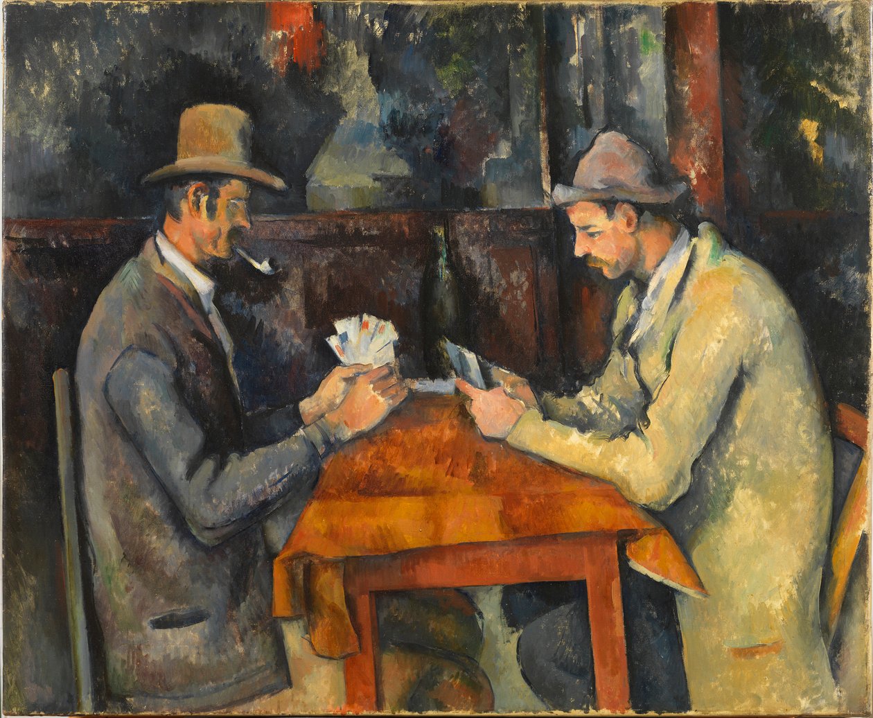 Kortspillerne, ca 1892-1896. af Paul Cézanne