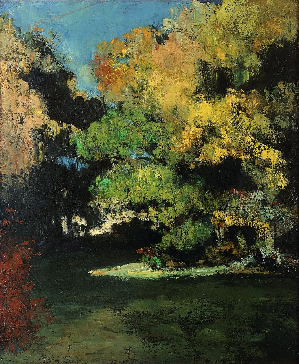 Glade, ca. 1867 af Paul Cézanne
