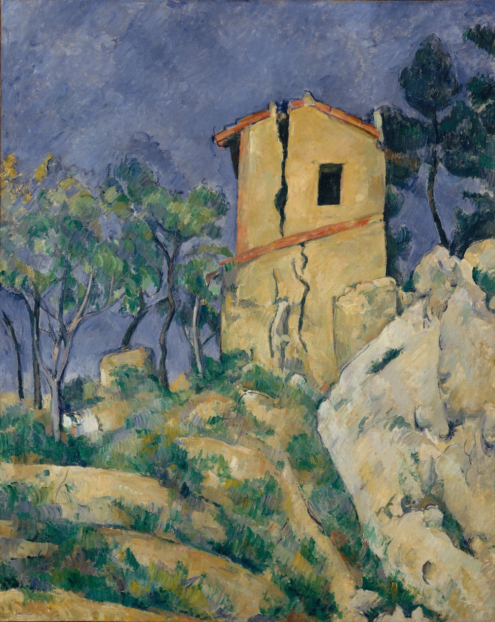 Huset med de revnede mure, 1892-94. af Paul Cézanne